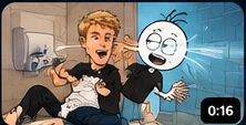 Cartoon preview for When the Hand Dryer Attacks
