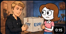 Cartoon preview for Evri Delivery Chaos